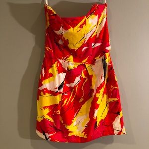 French Connection // Strapless Pattern Dress